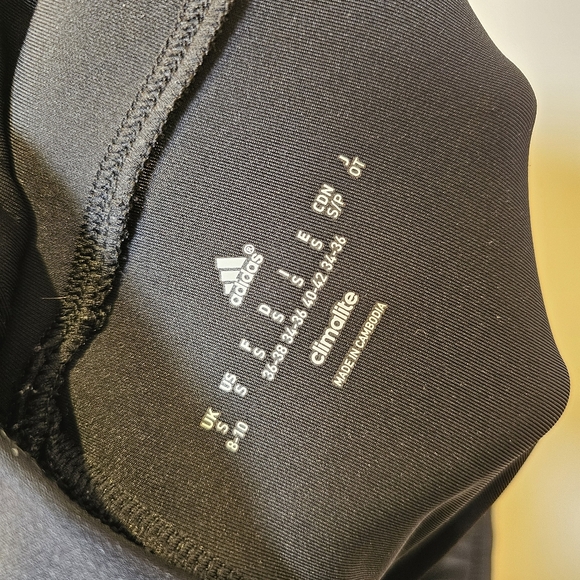 Adidas all black climalite track pants size S US - Picture 5 of 8